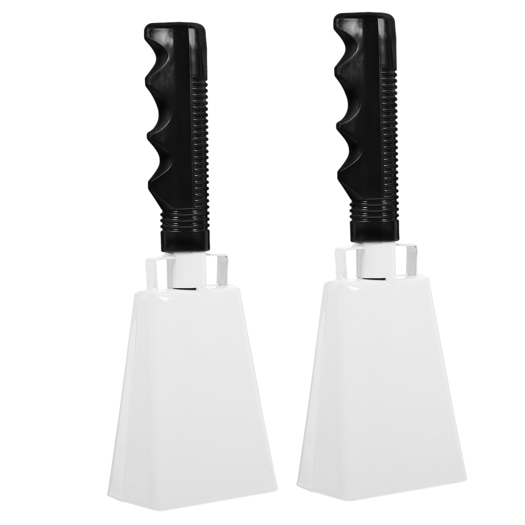 HEMOTON Sports Event 2pcs Cowbells Handles for Cheerleading Farmhouse Dinner Bells