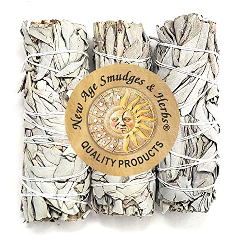 Comparison: Best Sage For Smudging 4 (Pack of 3)-New Age Smudges & Herbs -Premium California White Sage Incense 4 Inches Long. Home Cleansing Incense,Fragrance,Meditation,Smudging Rituals.California Smudge Sticks Rituals -4 Inch