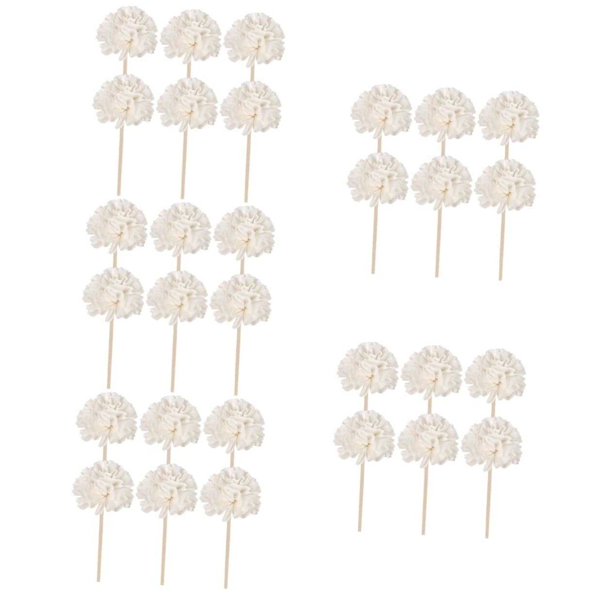 ABOOFAN 5 Sätze Aromatherapie Blumen Diffusor Blumen Pflanzenduft Duft Diffusor Brenner Auto Ätherische Öle Nachfüllungen Duftstäbchen Diffusorstäbchen Flasche Lilie Rattan 6 Stücke * 5