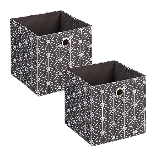 Boîtes de rangement pour masquer le désordre des étagères ouvertes - 2