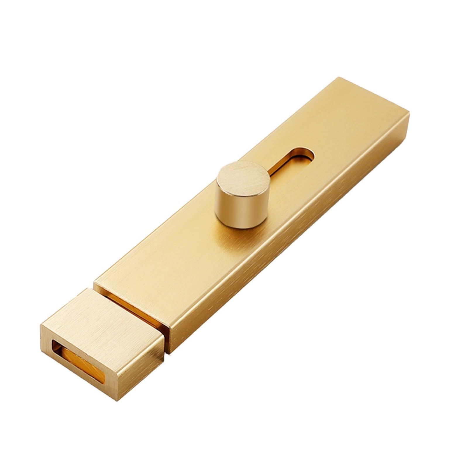 Guoxiad Gold 2Pcs Room Door Latch, No-Punch Aluminum Latch Door Lock, Anti-Theft Door Lock, Thickening Bathroom Door Bolt(,150Mm)