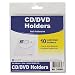 C-Line Self-Adhesive CD Holder, 5.33 x 5.66 Inches, Clear, 10 per Pack (70568)