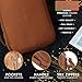 ELIZO Full Grain Italian Leather Bible Cover (Brown, Large)
