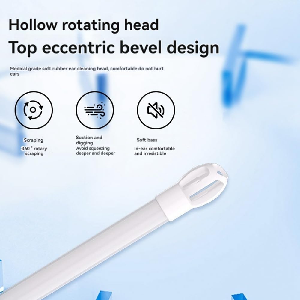 Electric Tool Ear Cleaning Kit - Drying Ear Canal & Aging Ear, for Adults and Children White