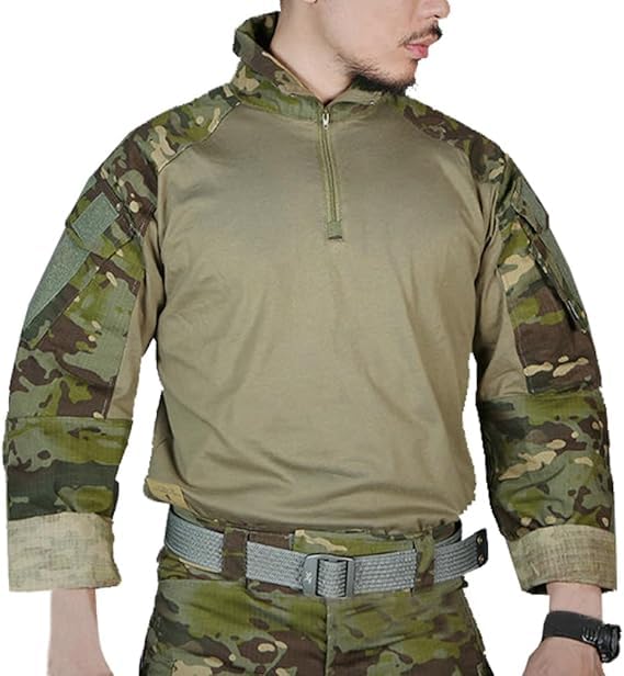 EMERSONGEAR Gen3 Chemise tactique à manches longues pour homme Airsoft Armée de combat Paintball Séchage rapide