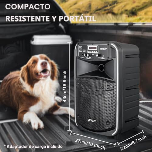 Miniatura 2 de Altavoces Karaoke Bluetooth Con 2 Uhf Micrófonos Inalámbrico, Sistema Pa Portátil Para Adultos Y Niños, Subwoofer De 8 , Recargable, Tws Fm Aux In Echo Gtsk8-2