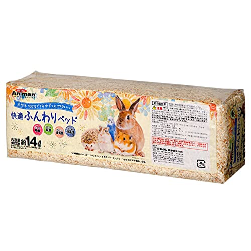 ミニアニマン 快適ふんわりベッド 14L×12袋 うさぎ ハムスター 床材 ハリネズミ リス 小動物 敷材 お一人様1点限り