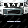 APS Premium Stainless Steel Black Mesh Rivet Grille Compatible with Nissan Armada 2004-2007 & 04-15 Titan Lower Bumper N19-H3145LN