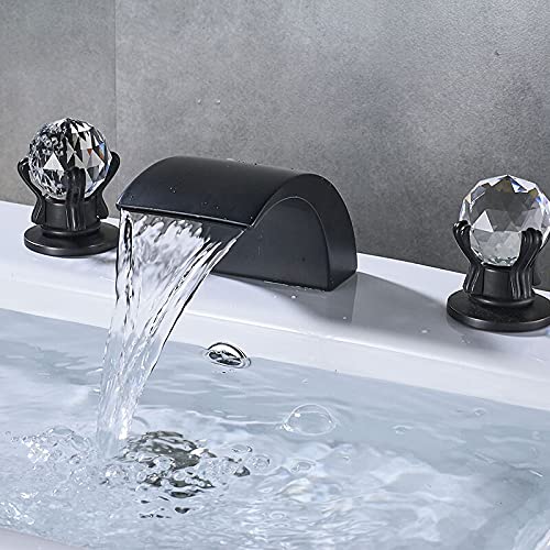Mitigeur chaud et froid cascade ORB avec poignée en cristal chic