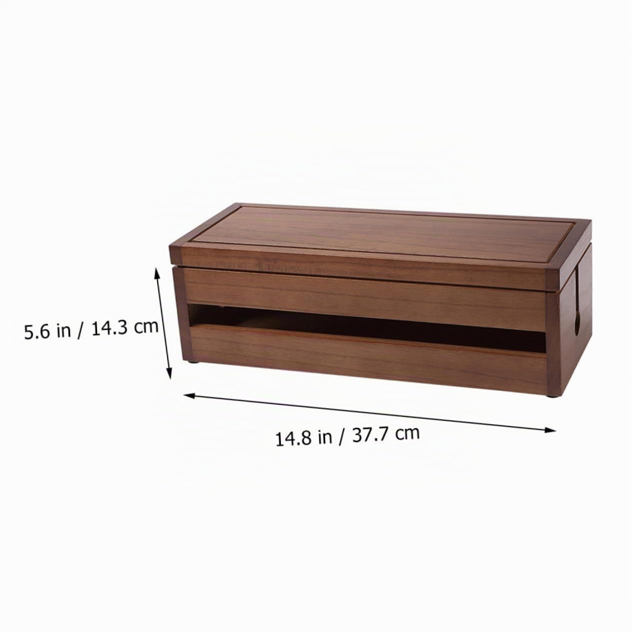 Kabelorganisatorbox für Schreibtisch Stecker Organizer Kasten und Aufbewahrungsbehälter für Kabel mit Abnehmbarem Deckel Wärmeableitung