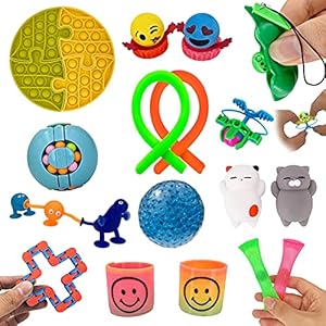 SilverBat Anti-Stress 24 stuks Fidget sensorisch speelgoed set voor kinderen en volwassenen voor stressverlichting en…