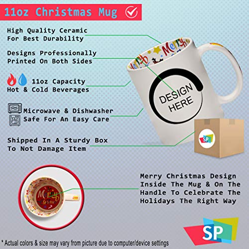Taza de café navideña de cerámica de 11 onzas miniatura 2