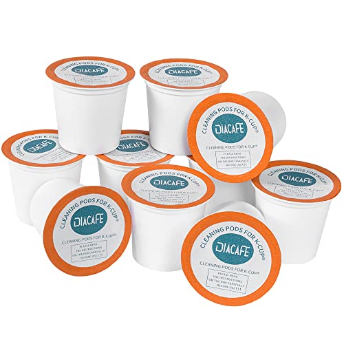 DIACAFE Fit for Keurig Cleaning Pods 10 Pack Descaler for Keurig Coffee Machines 1.0 & 2.0, K cup...