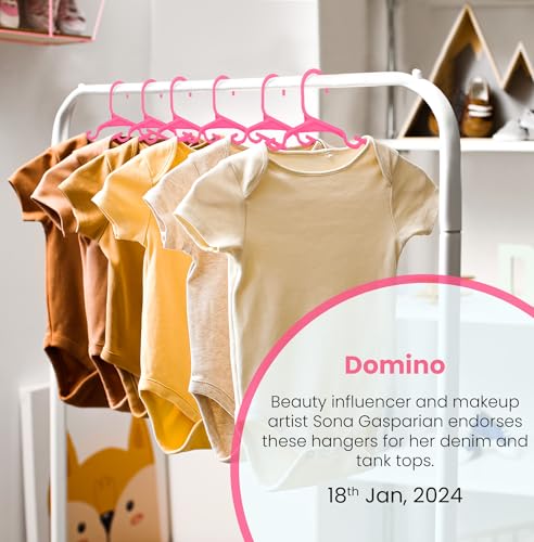 image for Utopia Home 20 Pack Kids Hangers - 11.5 Inch Plastic Baby Hangers for 