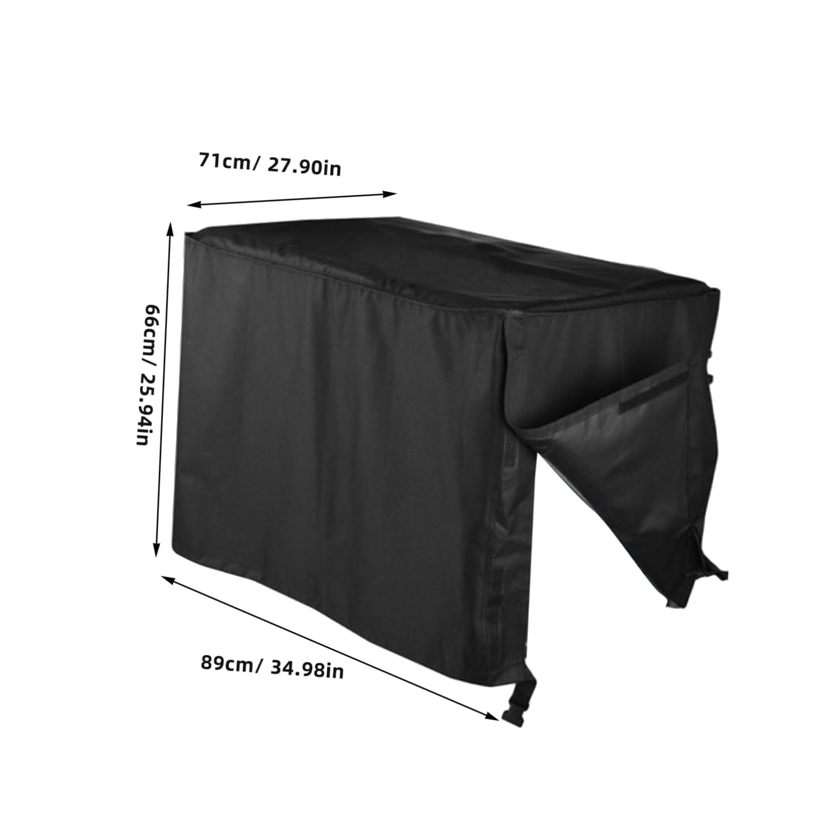 Funda para Generador Resistente Oxford y Transpirable Cubierta Protectora para Exteriores Ventilación Segura Camping Construcción y Emergencias Negra
