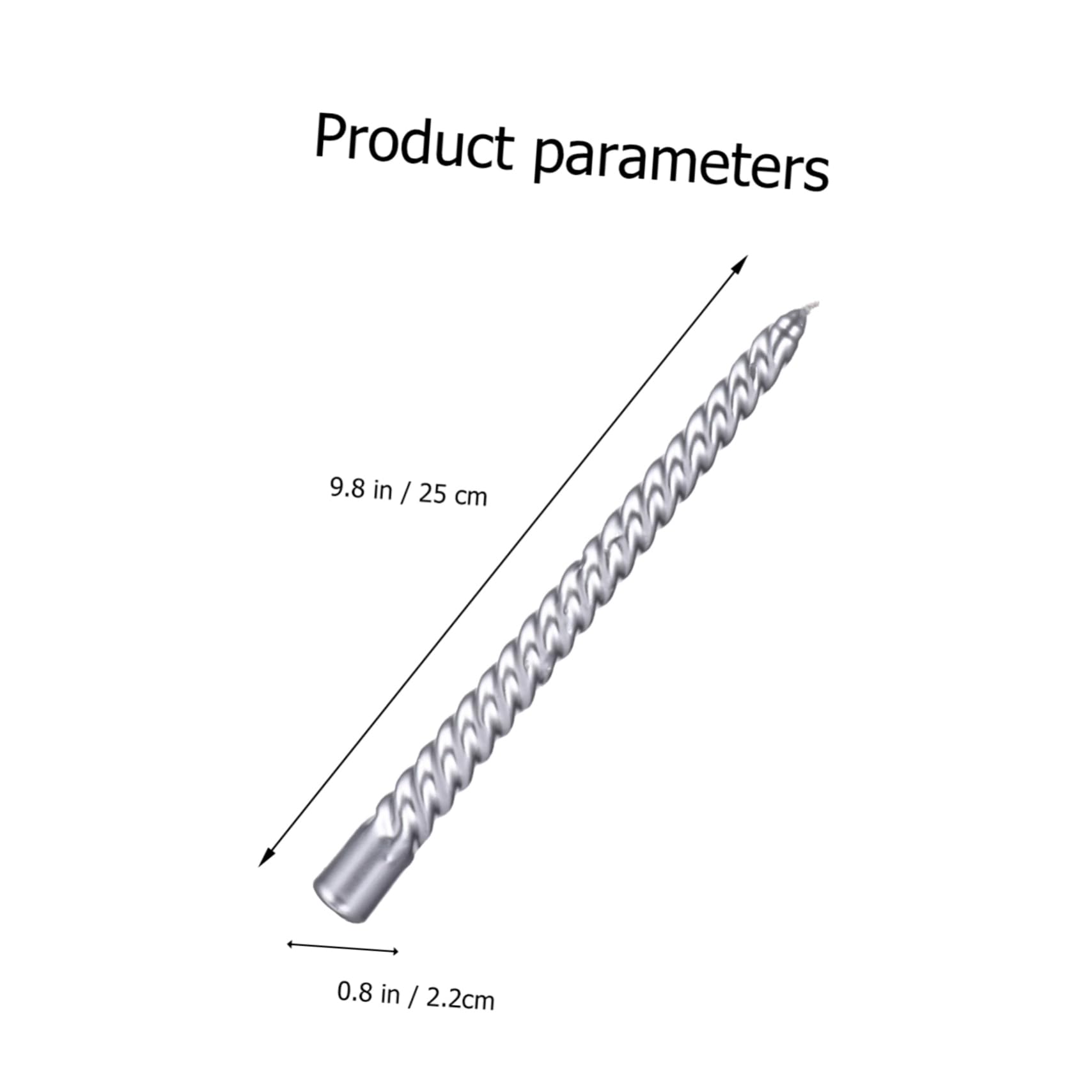 Cabilock 1set Elegant Thread Paraffin Candles Smoke Tapered Candles for Weddings Parties Holidays Home Decor