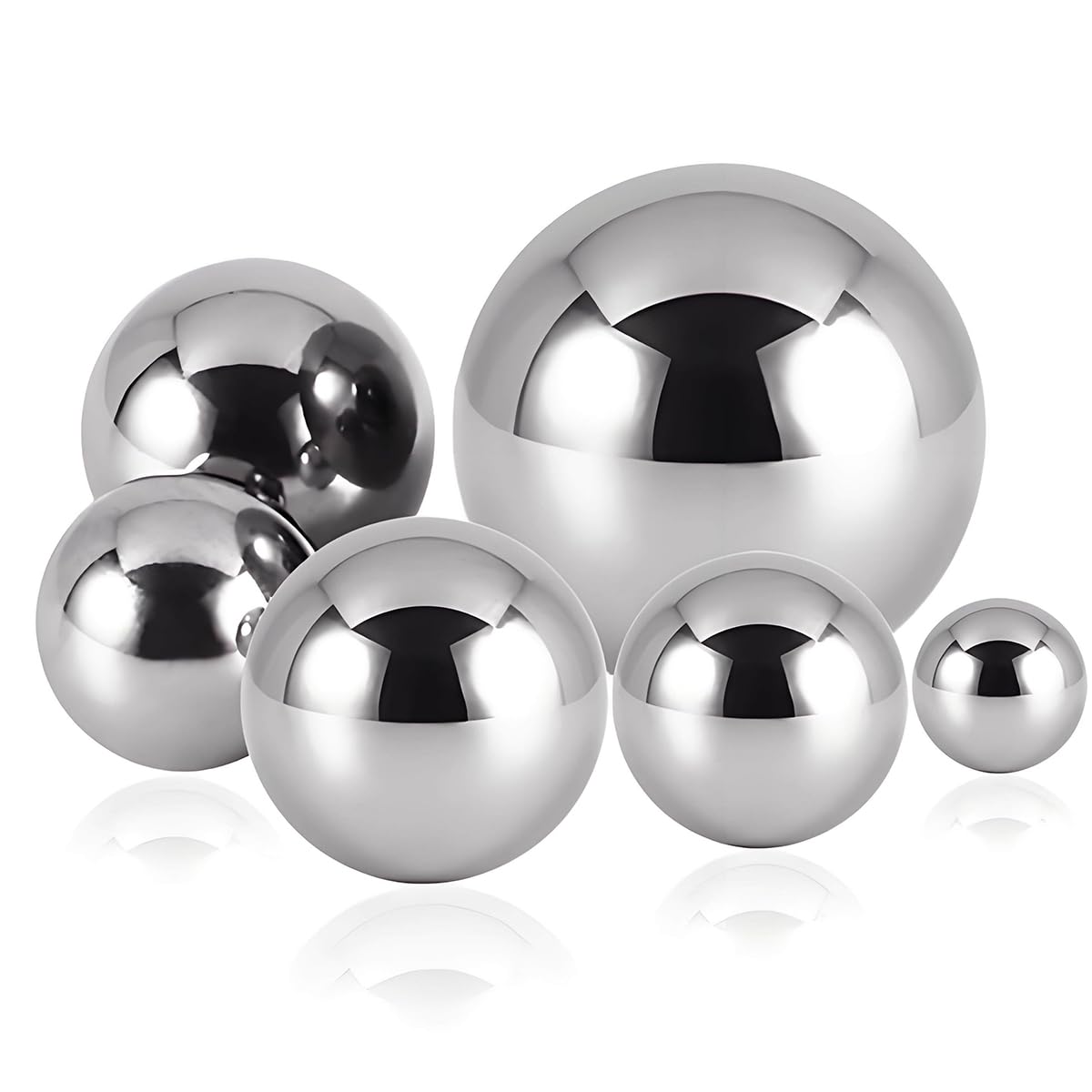 Purzen 100 Pcs 6.35mm Stainless Steel Balls,Strong and Smooth,Ideal for Bearings,Sliding Mechanisms,Bicycles,Casters,Door Locks, DIY Mechanical Projects,2.0mm 500pcs