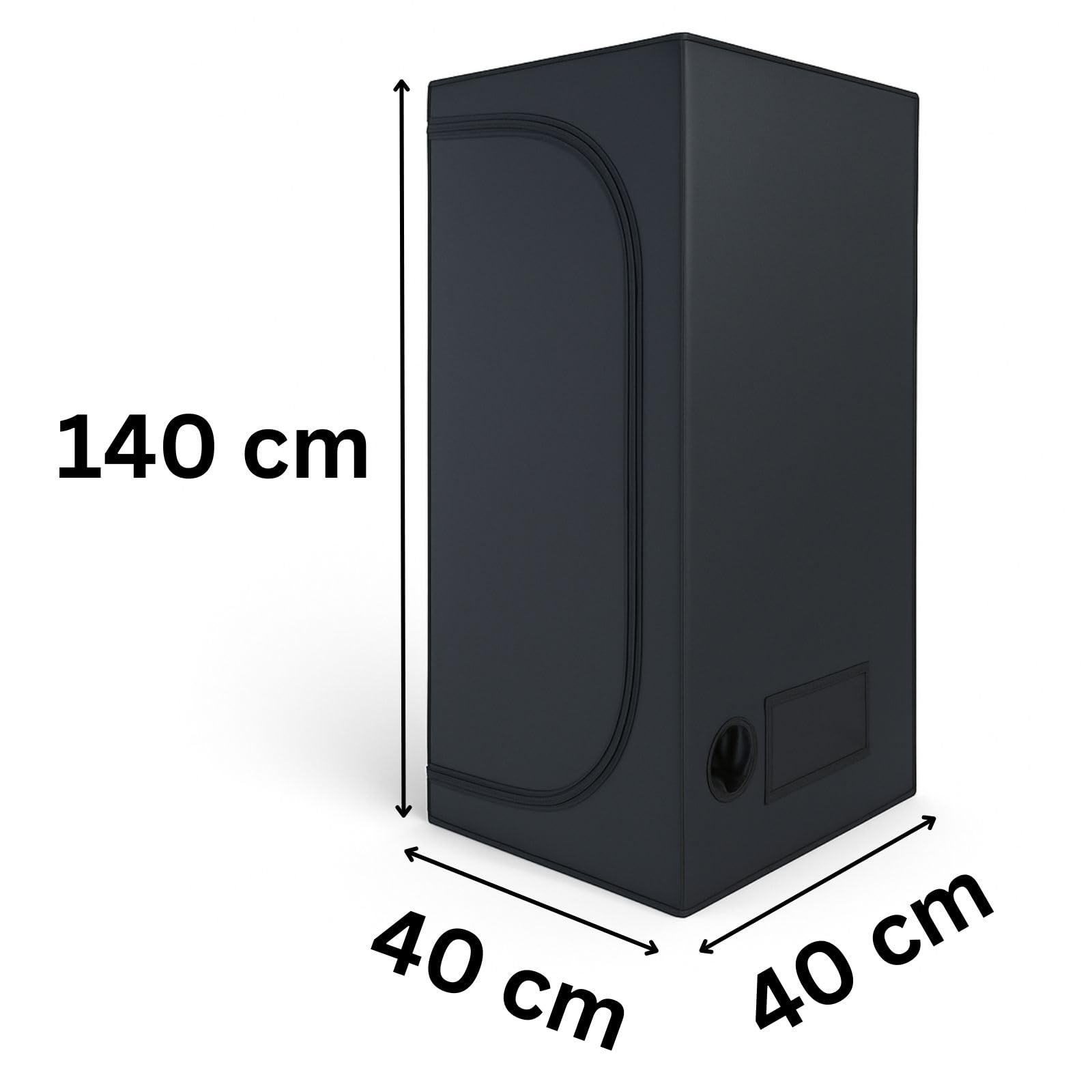 Weedness Grow Box 40x40x140 Lichtdicht Zuchtzelt Indoor Zucht