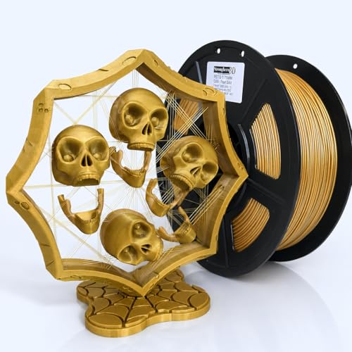 Image of PETG 3D Printer Filament 1.75 mm,Core Shell Co Extruded, Purple Gradient,Accuracy + /- 0.05 mm net Weight 1 kg for Ender3 Cr10 (PETG Galaxy Pearl Gold)