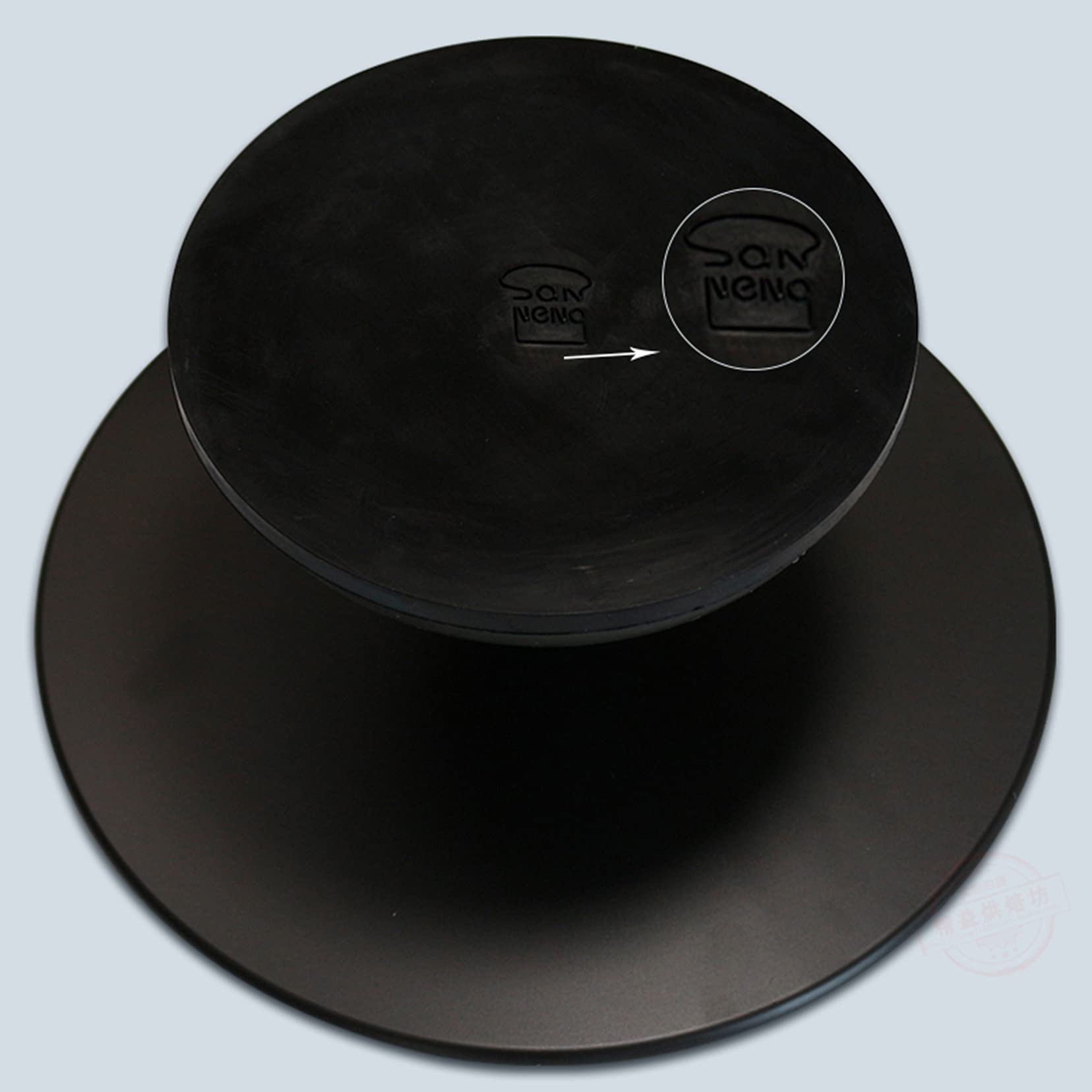 Tocadiscos giratorio de aleación de aluminio de 12 pulgadas para pasteles, decoración de postres, con rodamiento suave y parte inferior de goma ABS antideslizante, dorado de 12 pulgadas