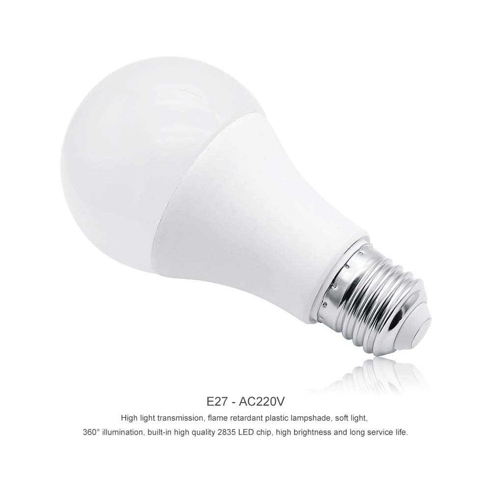YSJX lighting, Pack de 12, ampoule LED projecteur lampe AC220V E27 3W 6W 9W 12W 15W 20W 2835SMD LED lustres lumières Ampoules domestiques(Warm White,15W)
