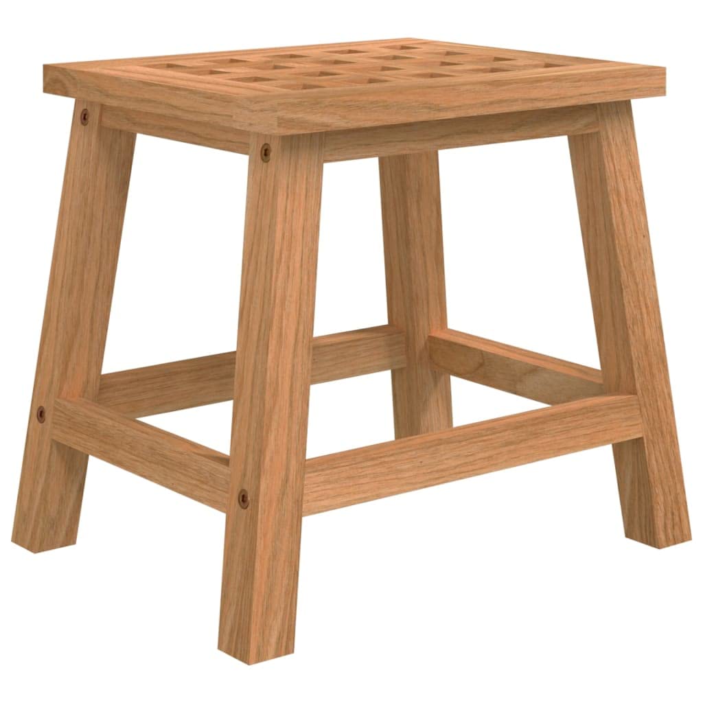 vidaXL Taburete escalón Madera Maciza Nogal 29x22,5x25,5 cm