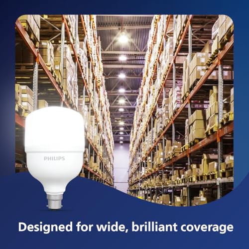 Image of Philips AceBright 65W LED Bulb | 5200 Lumens High Brightness | B22 Base | Energy Efficient Lighting for Home & Commercial Use | Cool DayLight, Pack of 1