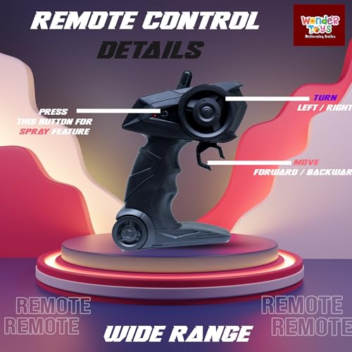 Image of Wonder Rock Master Remote Control Car with Smoke | Monster Truck Rock Crawler for Kids | 2.4 GHz Remote + Android App Control | Long Range | 150+ Feet Range | C-Type Charging | Made in India (Black)