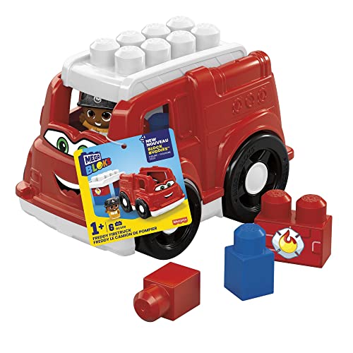 Mega Bloks Camión de Bomberos, Juguete de construcción para niños +1 año (Mattel GCX09)