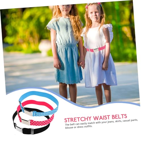 3pcs Elastic Boys and Girls Belts for Boys and Girls Stretchy Waist Belts and Dots for School Uniforms and Casual Wear4