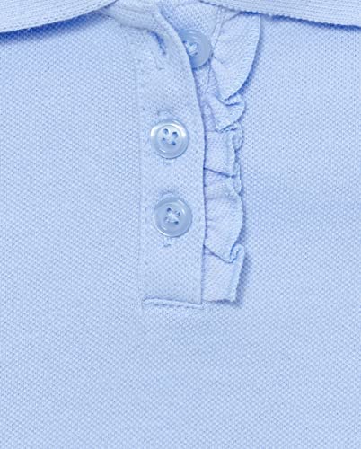 Image of The Children's Place Girls' Toddler Mulipack Short Sleeve Ruffle Pique Polos