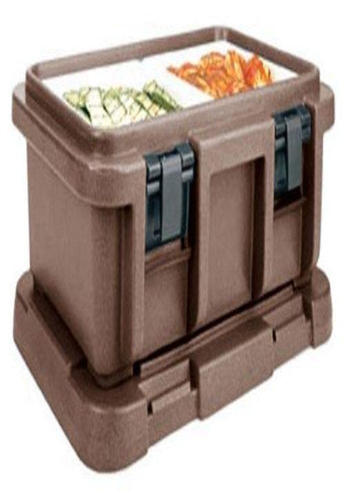 () Top-Load Food Pan Carrier - Ultra Pan Carrier by Cambro – 20-Quart, Plastic, Dark Brown, Model UPC160131