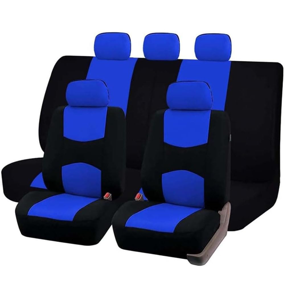 9 Piezas Fundas de Asiento de Coche para Acura ZDX 2010-2013, Fundas de Tela Antideslizantes para Asientos Delanteros y Traseros Accesorios Interiores,F