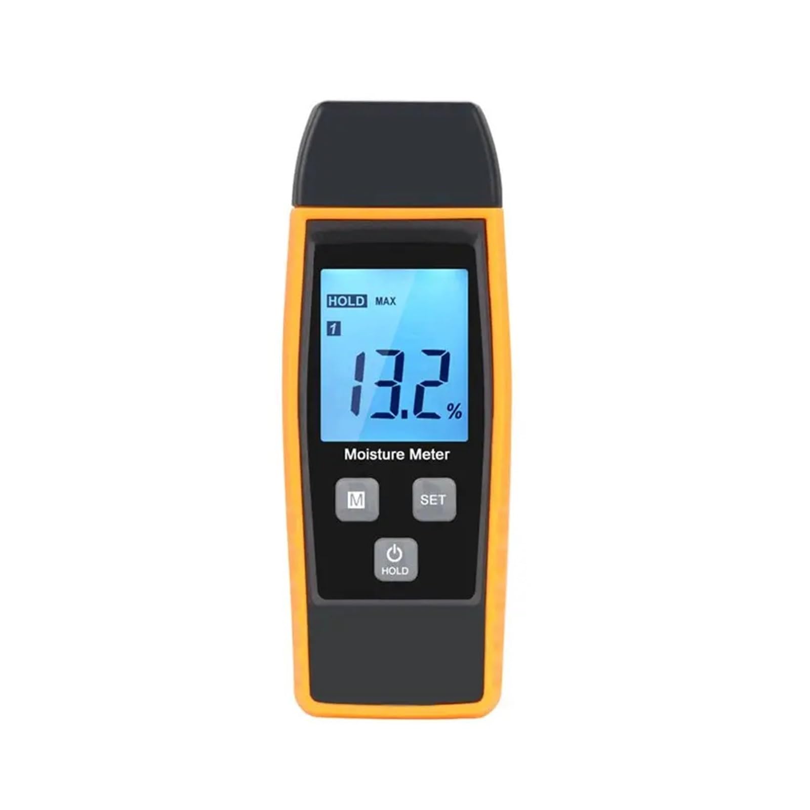 Amrttwy One Color Moisture Meter, Moisture Meter, Digital Wood Humidity Tester Timber Damp Detector With Large Backlight Display