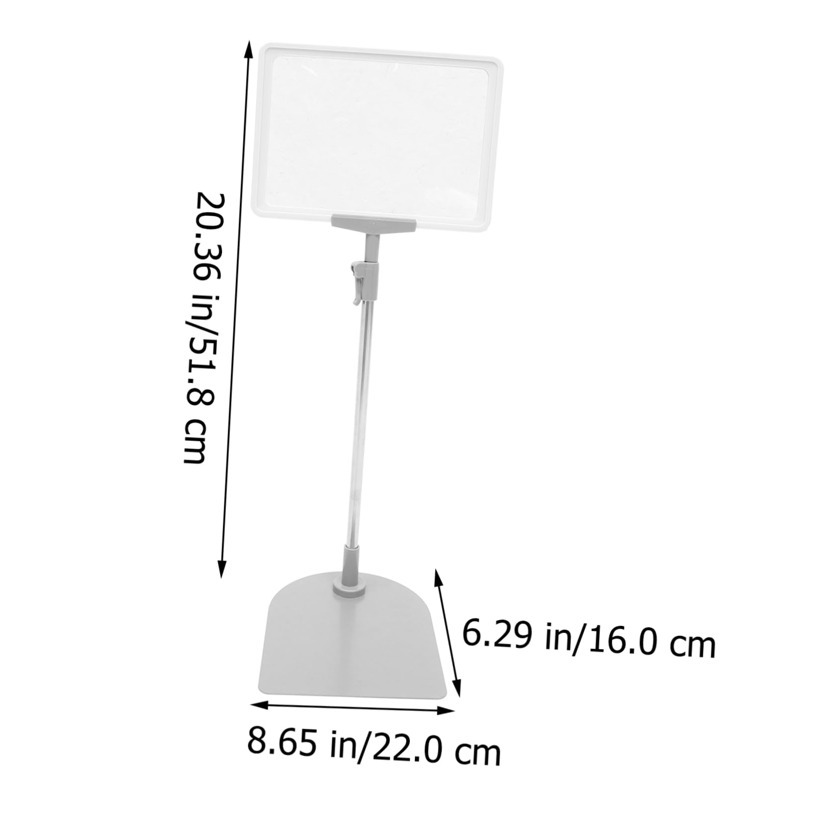 DOITOOL Espositore Prezzi Supermercato Riutilizzabile A5 Design Stabile in Acciaio Inossidabile e Plastico, per Frutta e Verdura in Supermercati