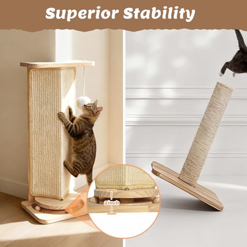 20% Off Corner Cat Scratcher with Interactive Toy - Image 7