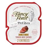 Purina Fancy Feast Petites Tender Beef Entrée Gourmet Wet Cat Food Pate - (Pack of 12) 2.8 oz. Tubs