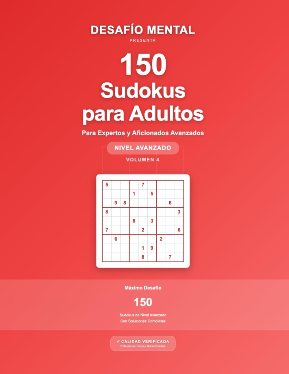 150 Sudokus para Adultos: Nivel Avanzado | Para Expertos