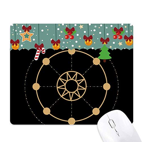 Tapis de souris géométrique en caoutchouc tapis de bureau soleil et étoile pour le jeu PC