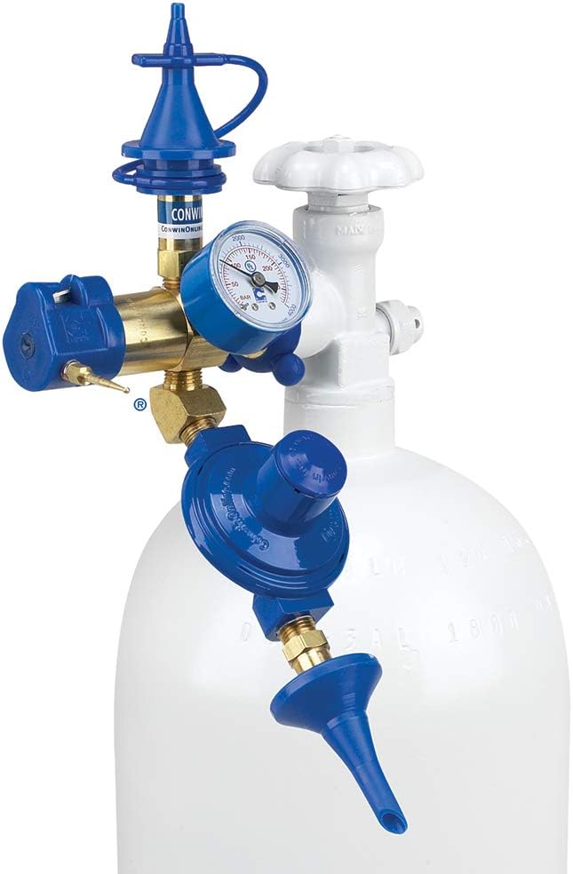 Conwin Precision Plus Soft-Touch Push Valve Balloon Inflator, Medium, Multicolor (52090)