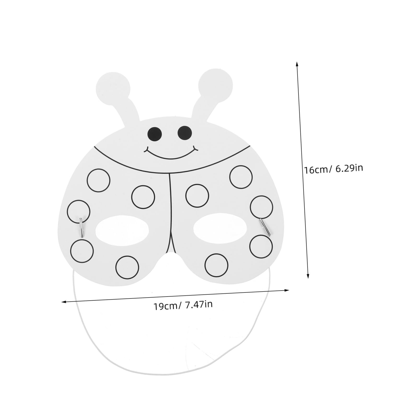 TOYANDONA Set Maschere Animali per Bambini da Colorare DIY con Pig Mask in Carta e Plastica, con Pennarelli Acquerello per Feste, Performance e Artigianato Stile Casuale