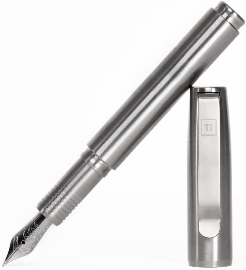 BIG IDEA DESIGN Fountain EDC Pen (Titanium Raw)