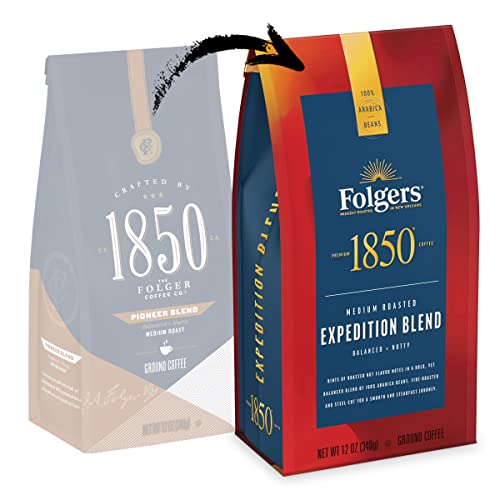 1850 Expedition Blend Coffee, Medium Roast Ground Coffee, 12 Once (Pack Of 6) #TOP1