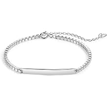 Loqimu Bangle Bracelets Box Chain Link 20cm Silver Stainless Steel Cuff Link Bracelet for Women