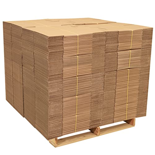 Image of Aviditi 1664100PK Long Corrugated Boxes, 16 inch L x 6 inch W x 4 inch H, Kraft (Pack of 100)