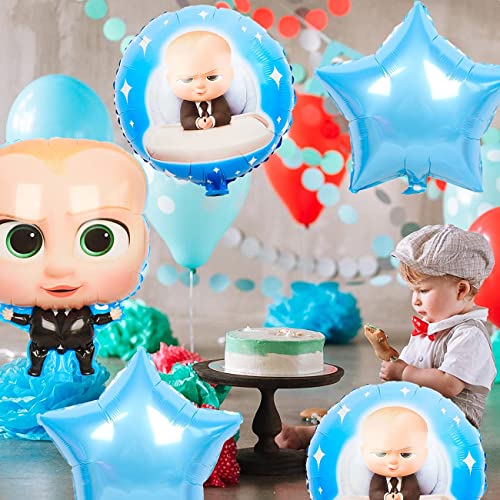 Party Propz Boss Baby Theme Decorations Foil Balloons Set - 5Pcs for ...