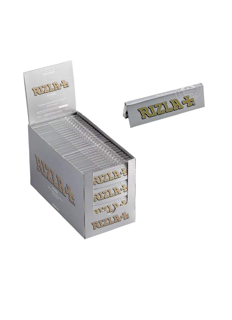 Scatola di carta Rizla Argento 70 mm- 100 Libretti
