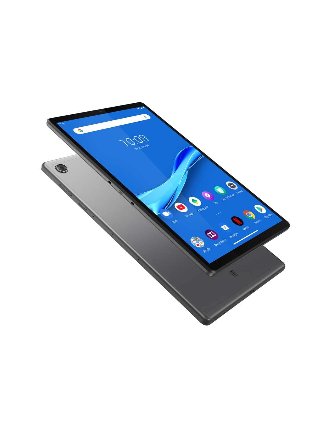 Lenovo Tab M10 Plus Tablet, Standard, Display 10.3" Full HD, Processore MediaTek Helio P22T, Storage 64 GB Espandibile fino a 256 GB, RAM 4 GB, WIFI+LTE, 2 Speaker, Android Pie, Iron Grey