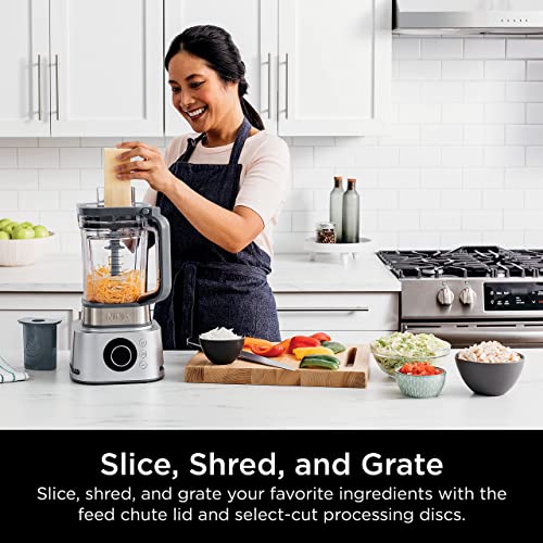 Ninja SS401 Foodi Power Blender Ultimate System with 72 oz Blending & Food Processing Pitcher, XL Smoothie Bowl Maker and Nutrient Extractor* & 7 Functions, Silver (Renewed) - Image 4