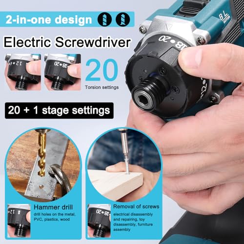 Taladro Eléctrico Inalámbrico 21V Motor Sin Escobillas miniatura 4